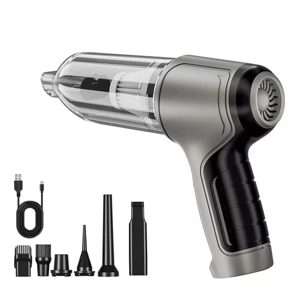 Portable 120W Handheld Car Vacuum Cleaner and Air Blower Combo