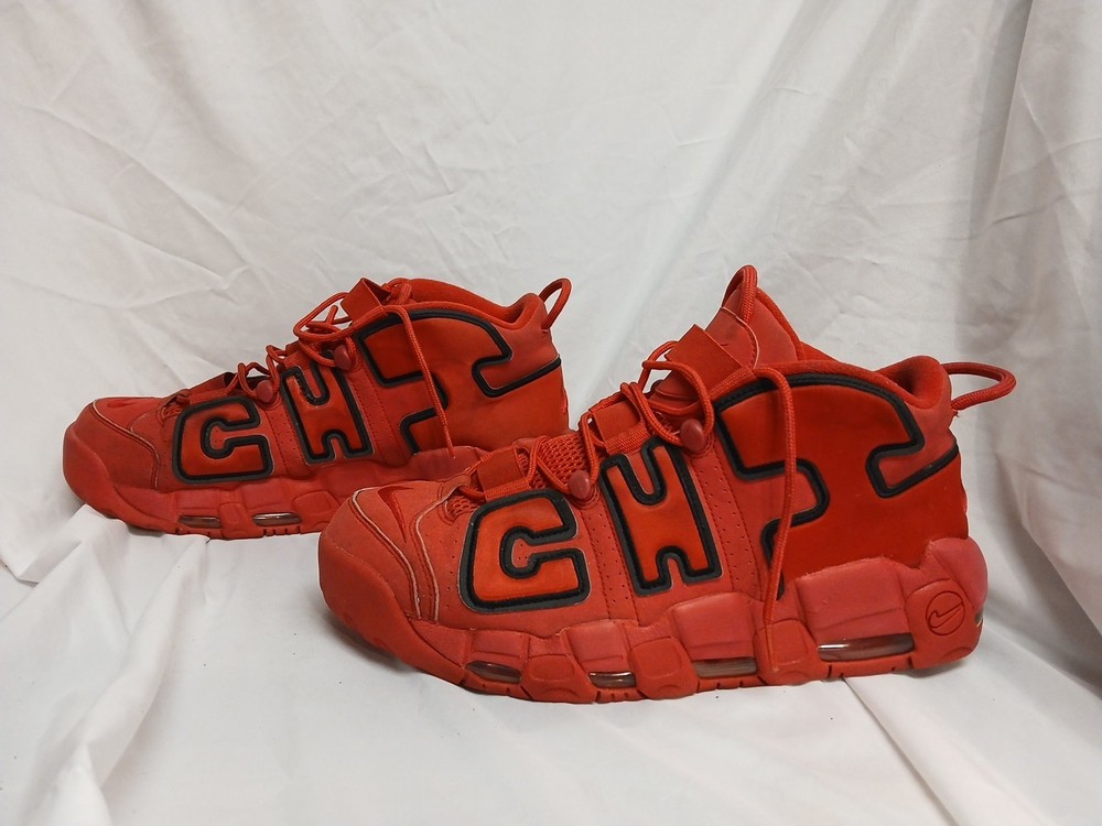 Size 12 - Nike Air More Uptempo QS CHI Chicago Mens  AJ3138-600 RARE READ