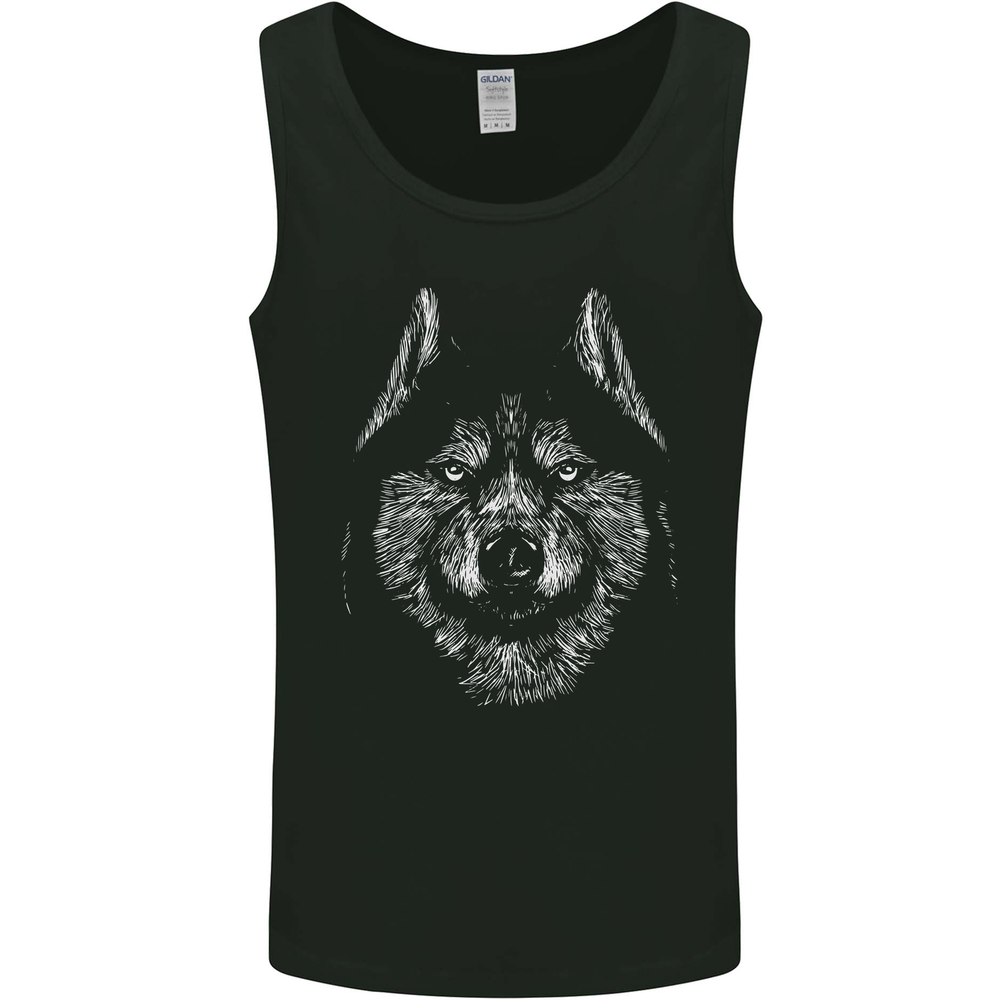 A Siberian Husky Mens Vest Tank Top