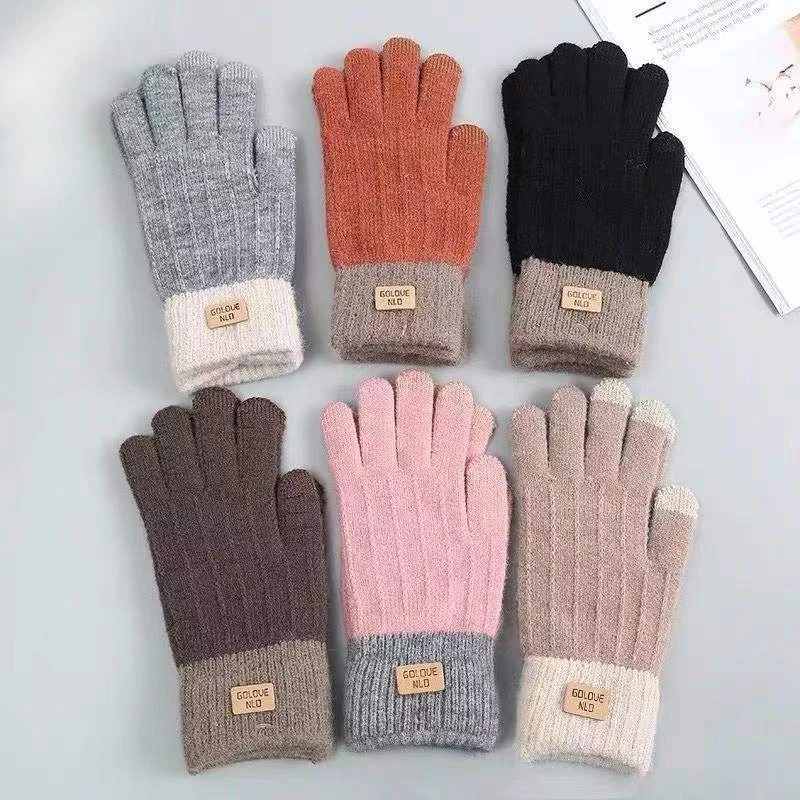 Women Ladies Winter Gloves Touch Screen Thermal Soft Warm Fleece Lined Knitted