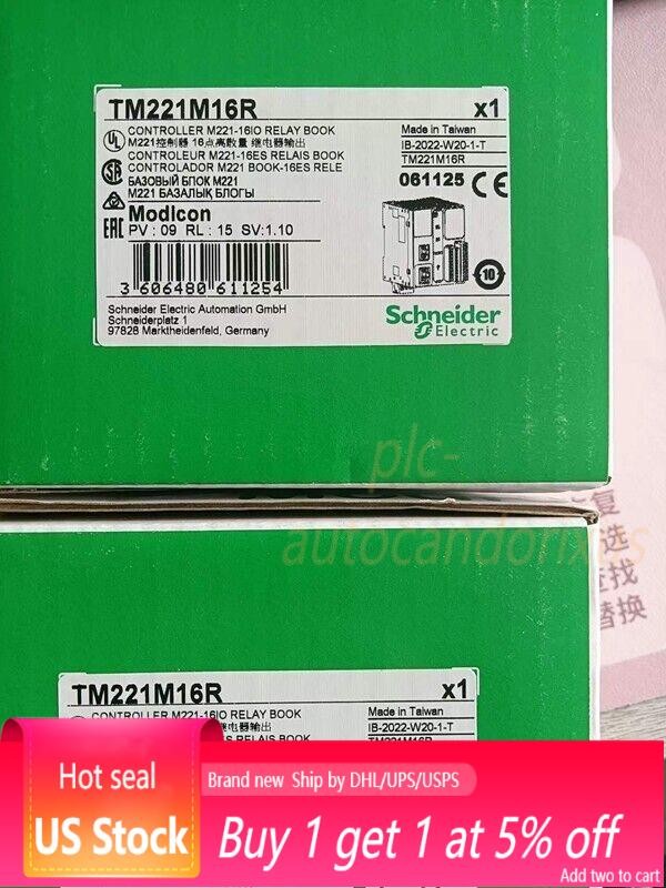 One  TM221M16R PLC Module  In Box   US Free TAX