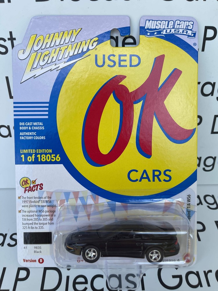 1997 Pontiac Firebird T/A WS6 Black 1:64 Diecast by Johnny Lightning - Pre-Owned