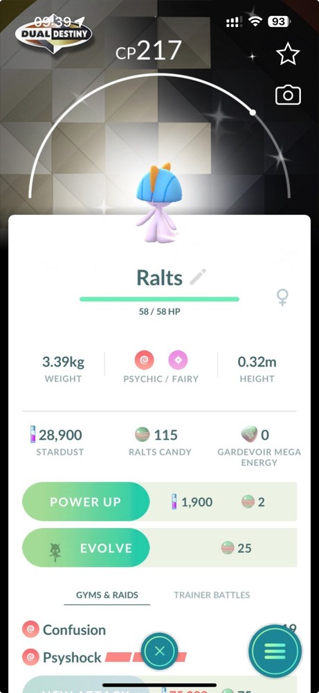Shiny Ralts Special Background Community Day - P T C