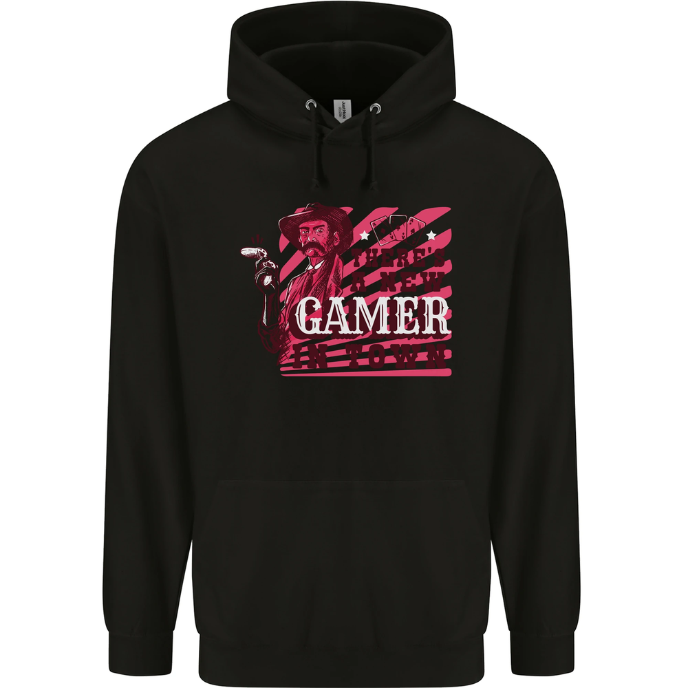 Theres a New Gamer in Town Gaming Mens 80% Cotton Hoodie