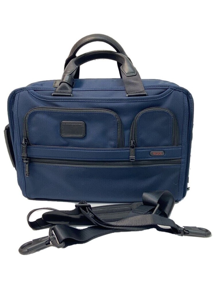 Tumi Navy 2-Way Rucksack Briefcase 3081 Navy Plain