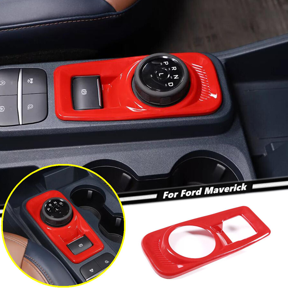 Ford Maverick 22-24 Red Gear Shift Button Cover Trim