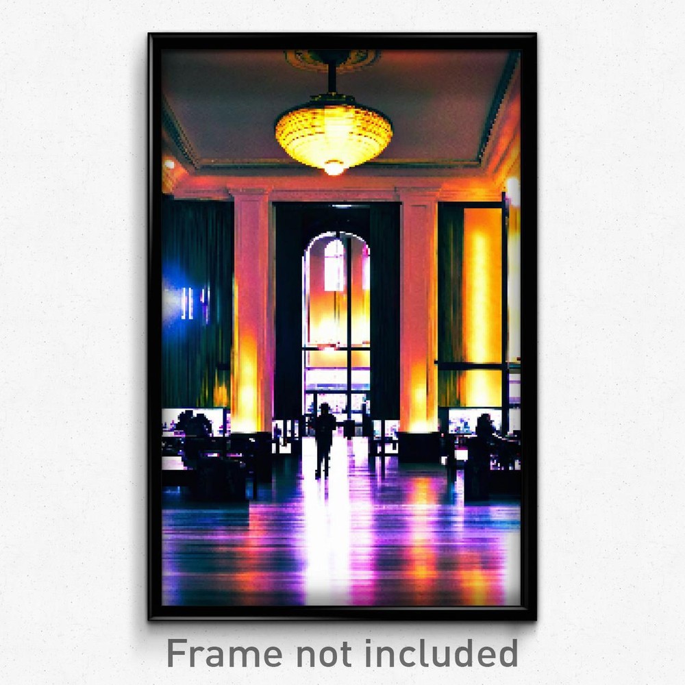 Pixel Art Poster: 8-Bit Psychedelic Trippy Video Game Print – Authentic Commons