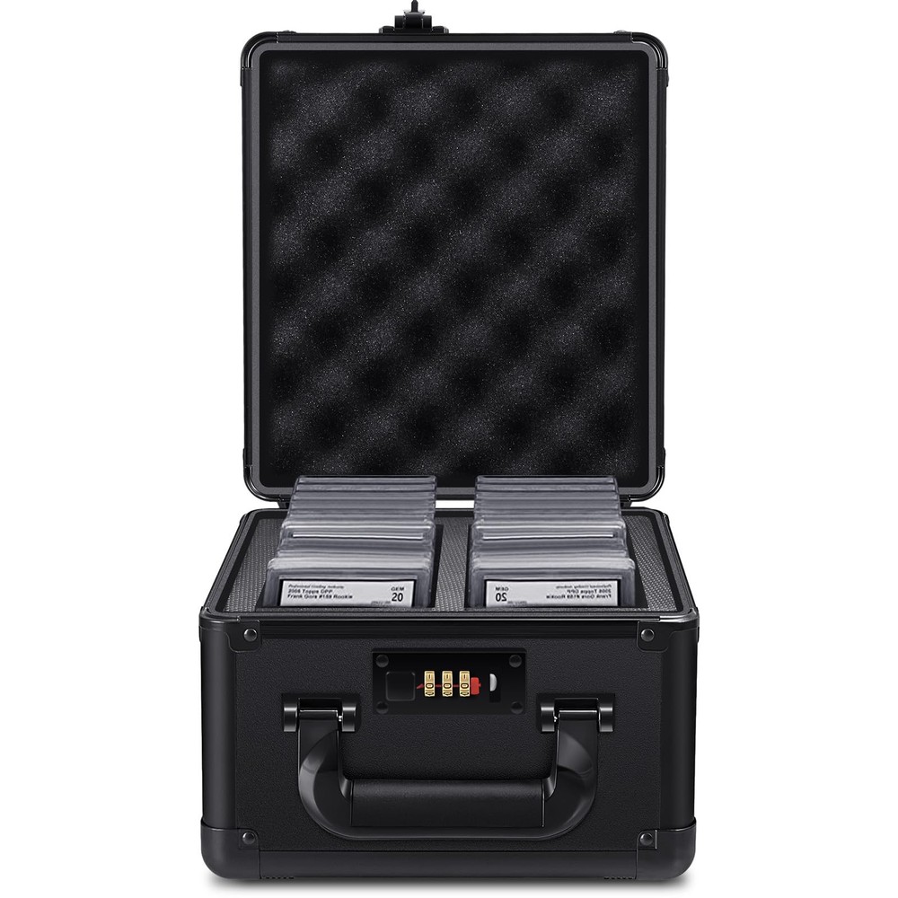 Graded Card Storage Box, Waterproof Sports Card Display Case, Graded Card Sla...