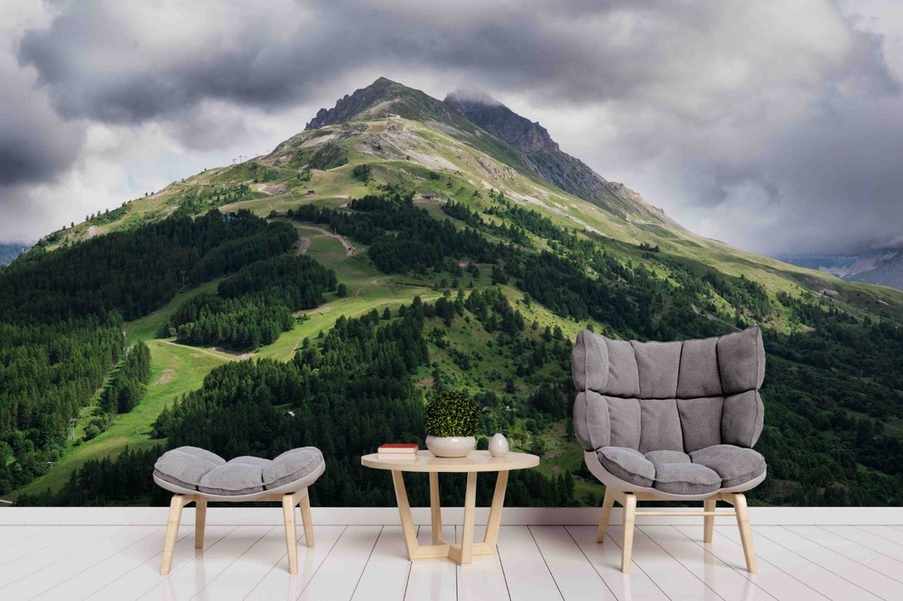 3D Sky Mountain Forest Landscape Wall Murals Wallpaper Murals Wall Sticker