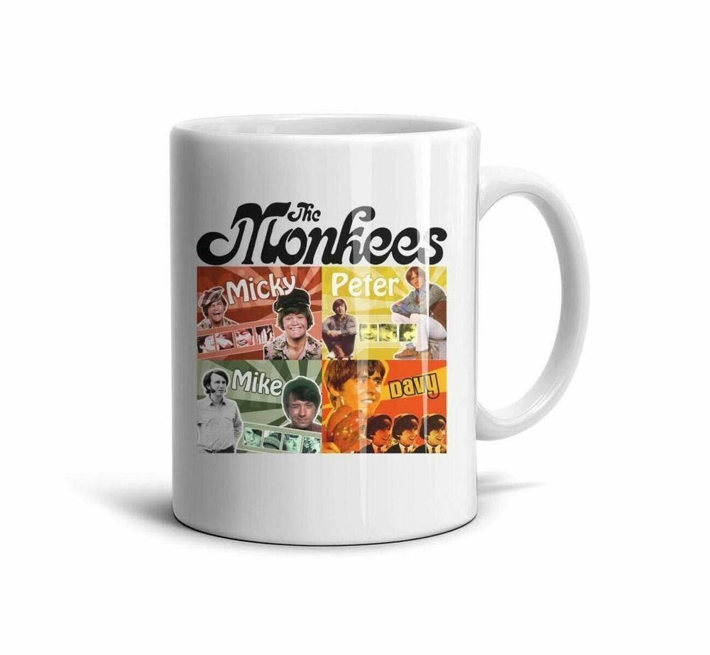 The Monkee Band Collage 11Oz Coffee Mug, Tea Mug, Gift Friends, Fast Shipping