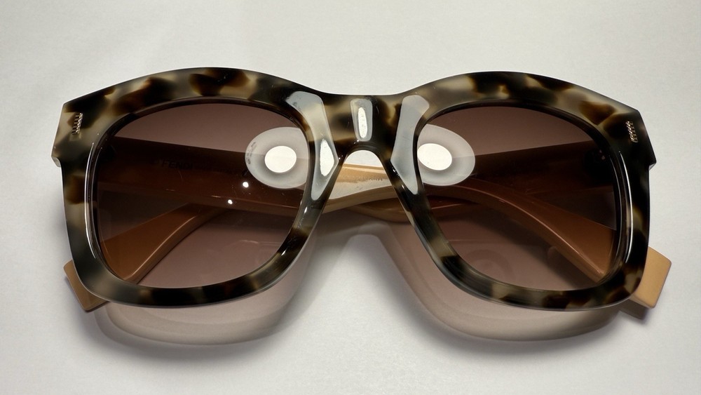 Fendi FF 0025/S HJUJD 50022 140   Tortoise Vintage Sunglasses Made in Italy
