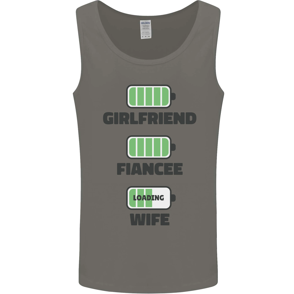 Girlfriend Fiancé Wife Loading Engagement Mens Vest Tank Top