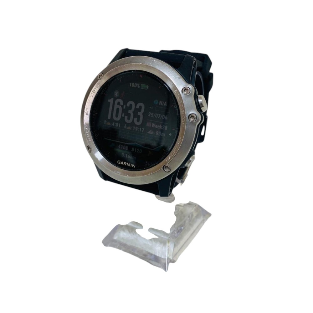 Garmin Fenix 3J Silver Smartwatch with Charger & Mount - Pre-Owned