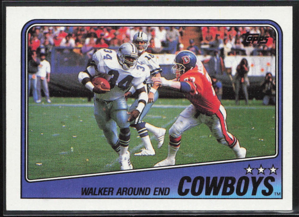 1988 TOPPS #259 COWBOYS TEAM LEADERS - HERSCHEL WALKER DALLAS COWBOYS