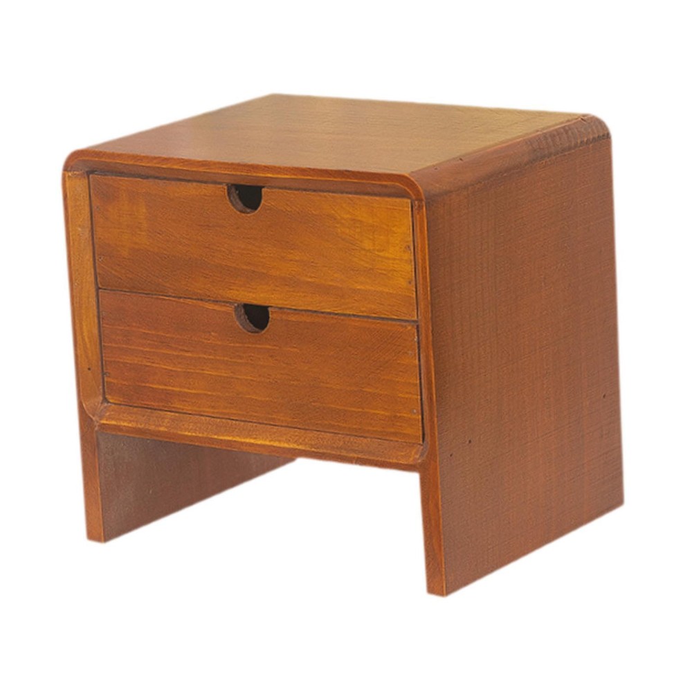 Wooden Double Layer Storage Drawer Organizer for Large Capacity Ornaments