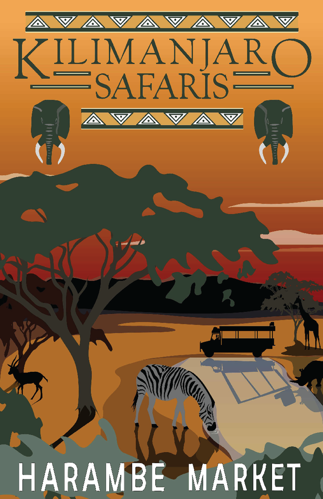 Disney Animal Kingdom Kilimanjaro Safaris 13x19 Wall Art Poster Print