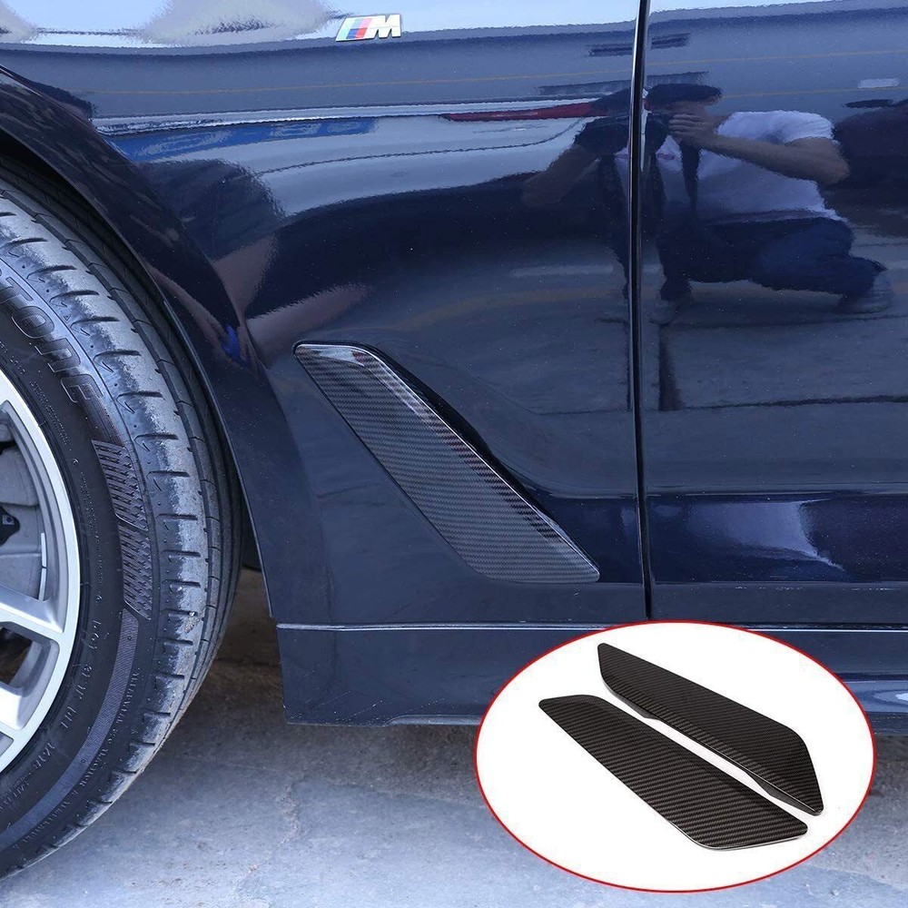 For BMW 5 Series G30 ABS Front Fender Side Air Vent Outlet Cover Trim 2017-2022