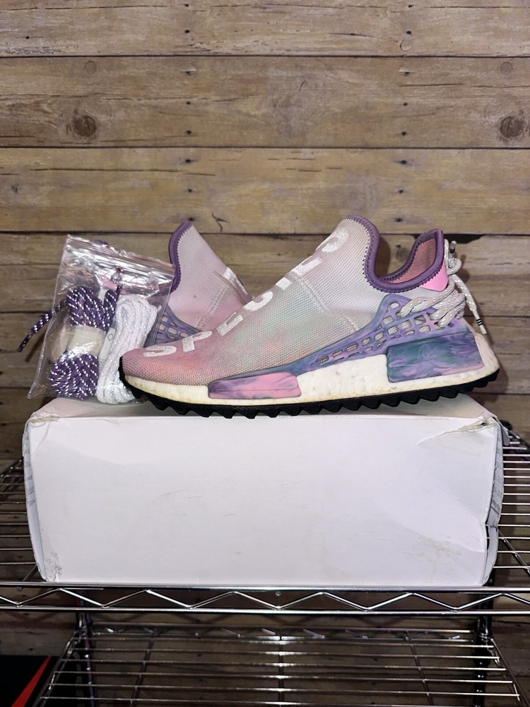 adidas Pharrell x NMD Human Race Trail Holi Festival Size 7.5 Pre-Owned Sneakers