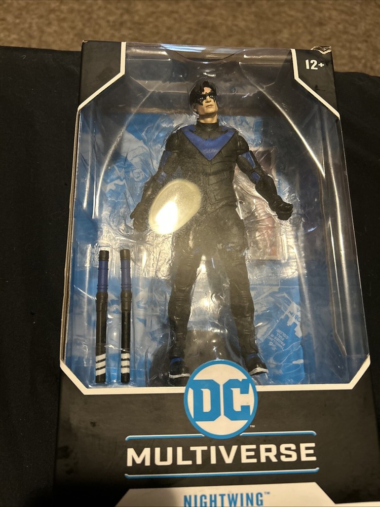 McFarlane Toys Gotham Knights Nightwing 7-Inch Premium Collectible Action Figure with Articulation and Accessories