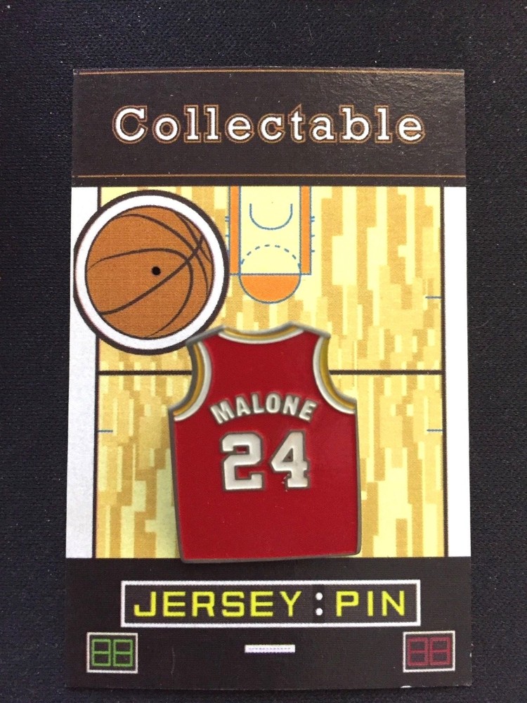 Houston Rockets Moses Malone vintage throwback jersey lapel pin