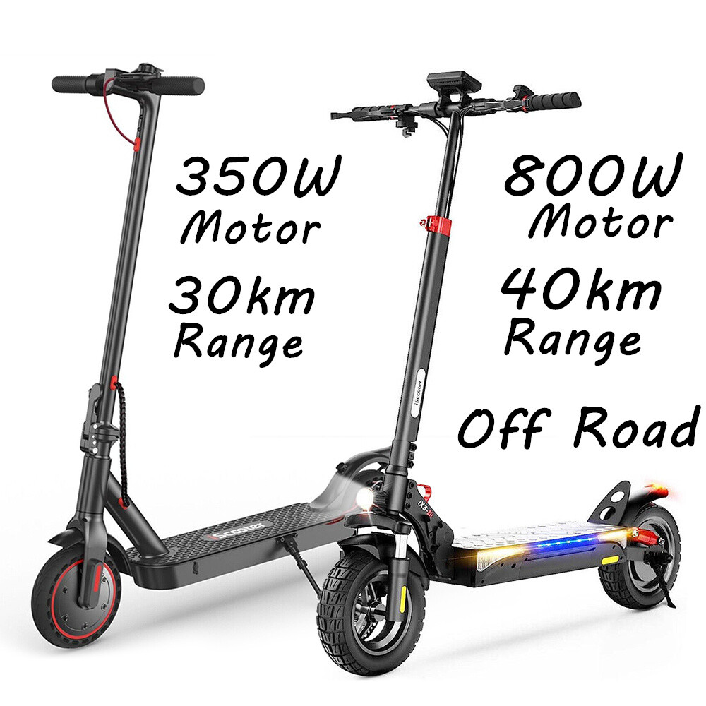 Affordable 350/800W Electric Scooter for Adults with 30/40km Range 2/3 Speed Options