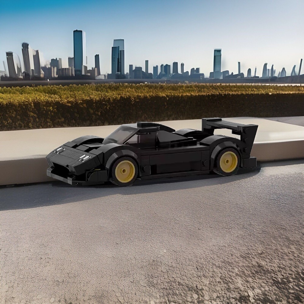 MOC City Speed Champion Racers Building Block Car