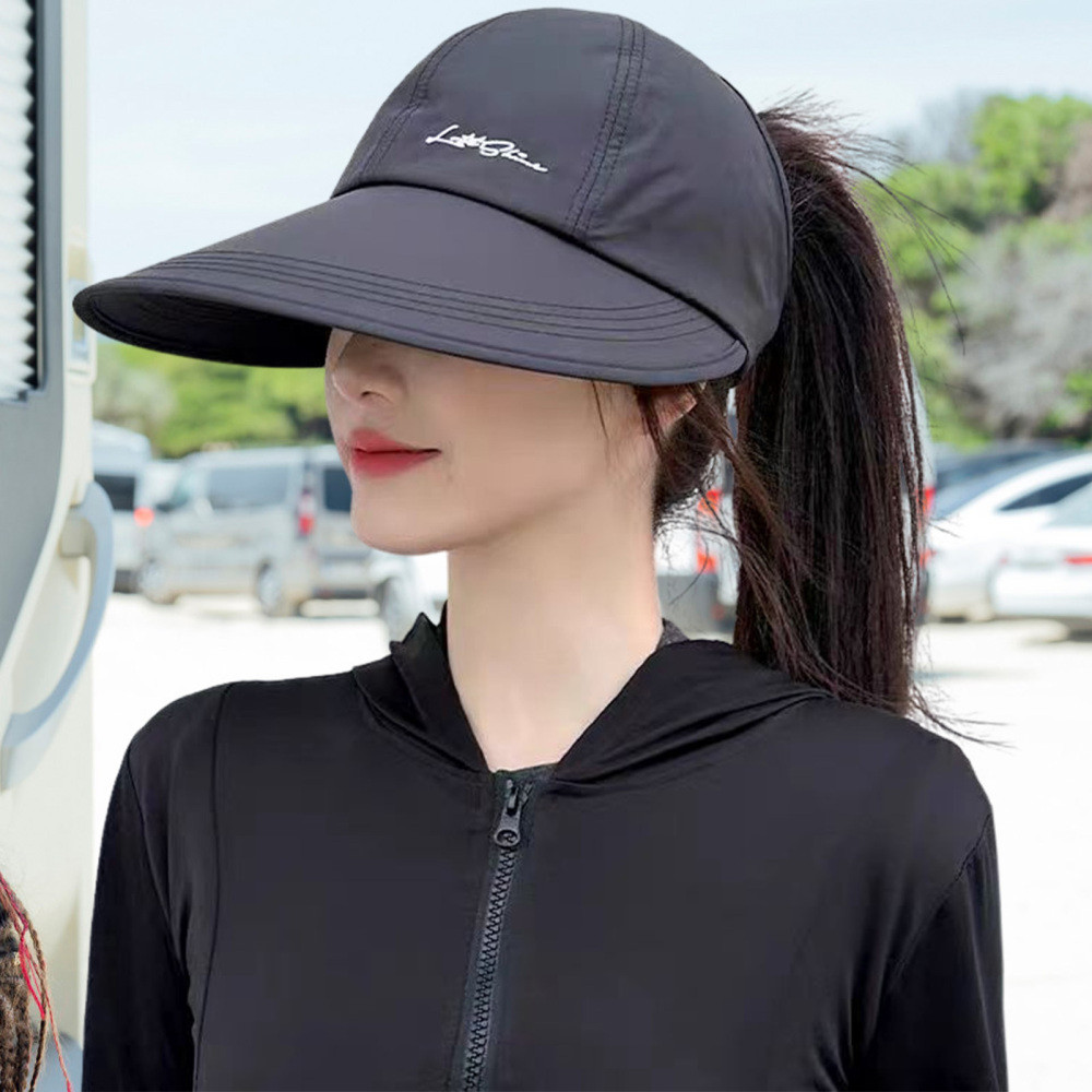 Adjustable Wide Brim Visor Sun Hat for Golf Tennis Beach Summer Activities