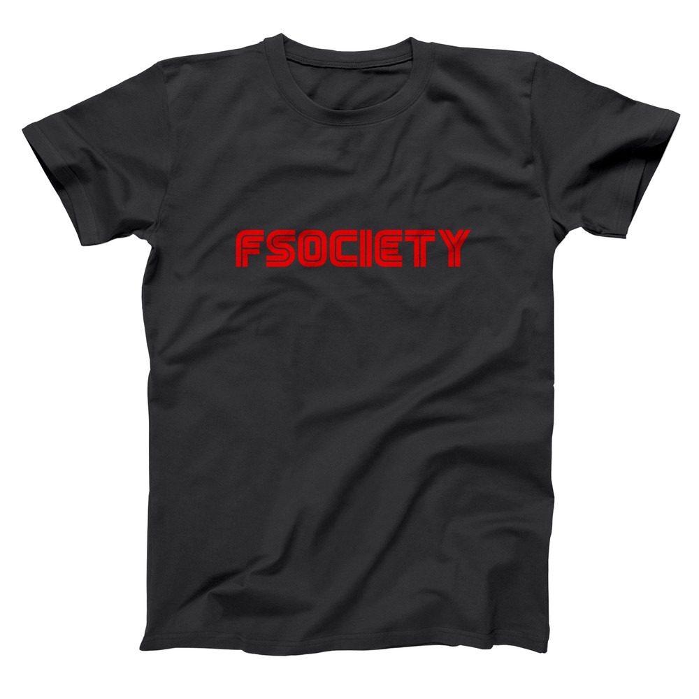 Fsociety Hacker Comic Programmer Geek Mr. Robot Black Basic Men's T-Shirt