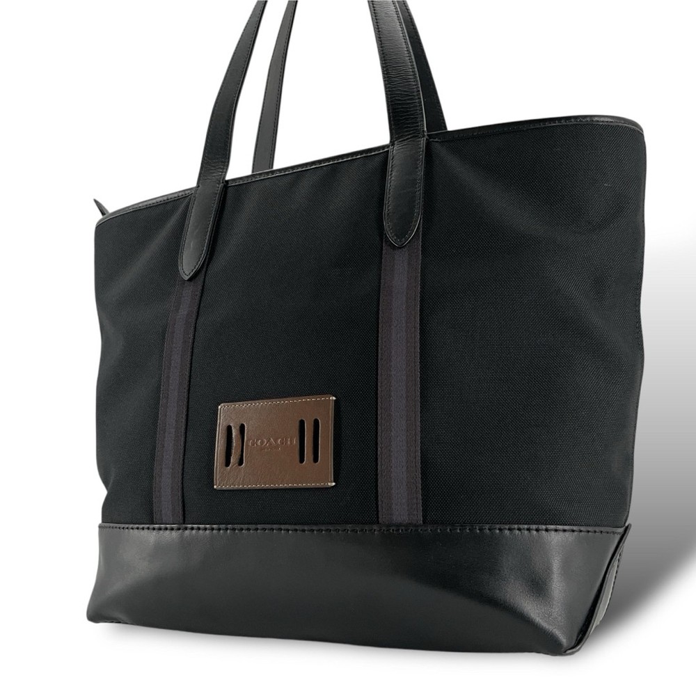 Coach Embossed Logo Large Business Tote Shoulder Bag Carry All
