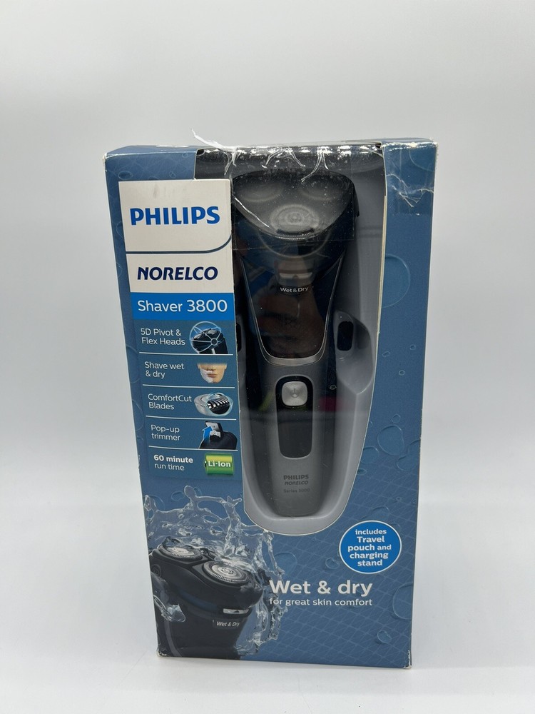 Philips Norelco Shaver 3800 Wet & Dry S3311/85 Used Q2(24)