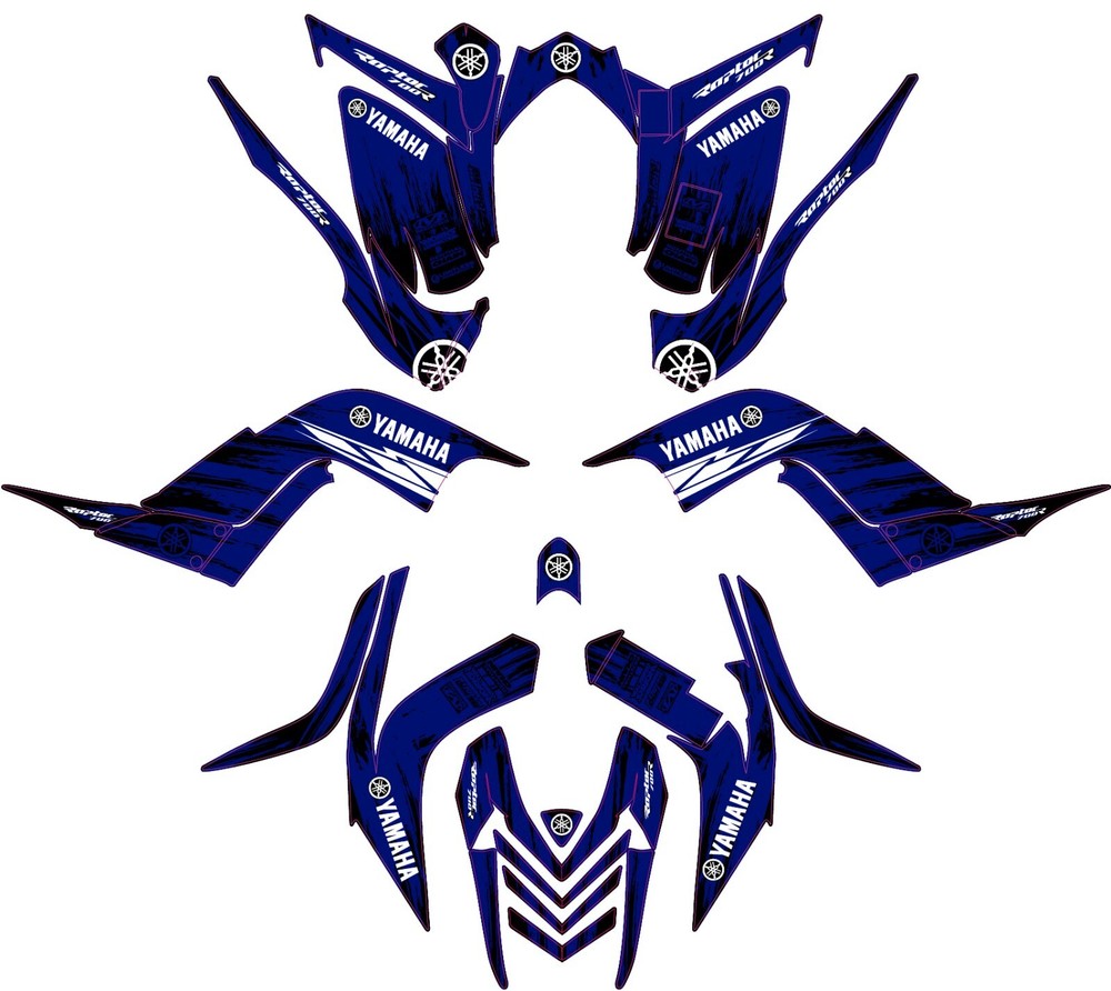 Fits Yamaha Raptor 700R Graphics Kit 2006 2007 2008 2009 2010 2011 2012 decals
