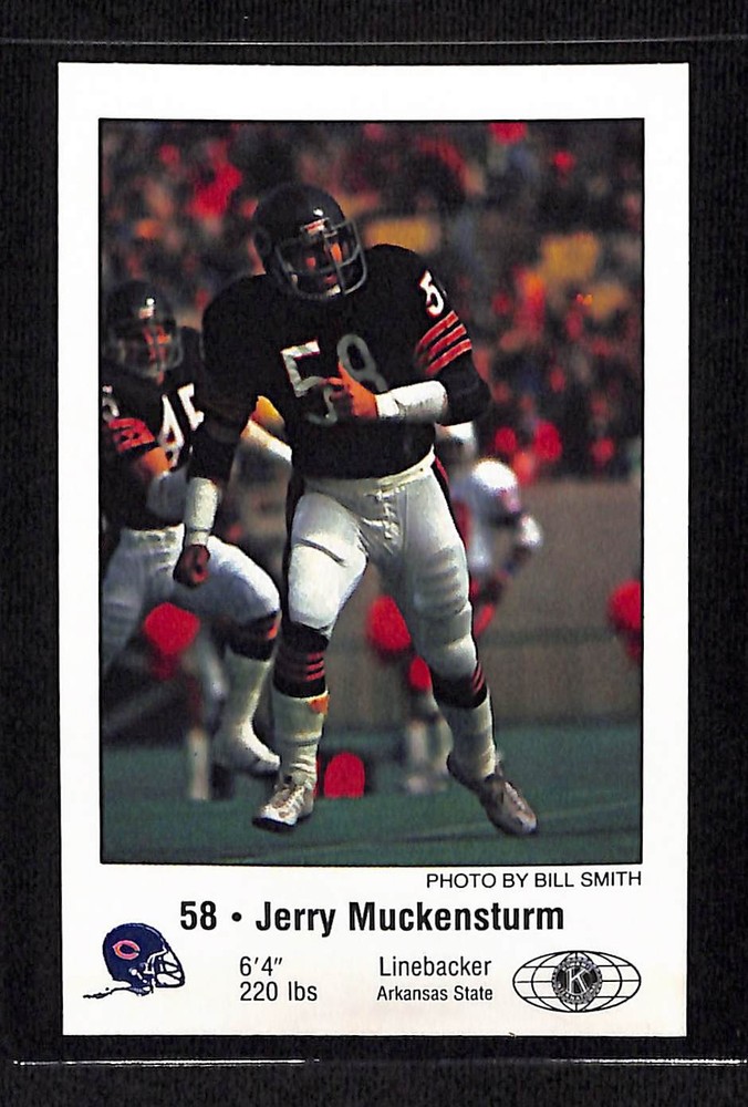 1981 Chicago Bears Police #NNO Jerry Muckensturm - NM/MT+ Set Break!
