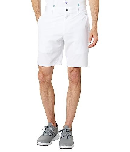 johnnie-O Calcutta Performance Golf Shorts (White) Mens Clothing