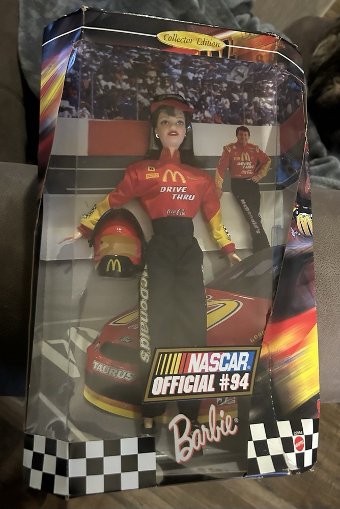 NASCAR McDonald’s Barbie Collectors Edition Toy Car