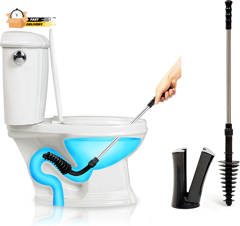 Revolutionary Plunger, Squeegee, Clog Remover, Drain Cleaner, Bath