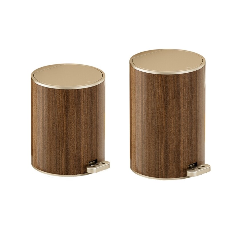 Large Capacity Waste Container Dustbin Grained Trash Can with Lid Sealed