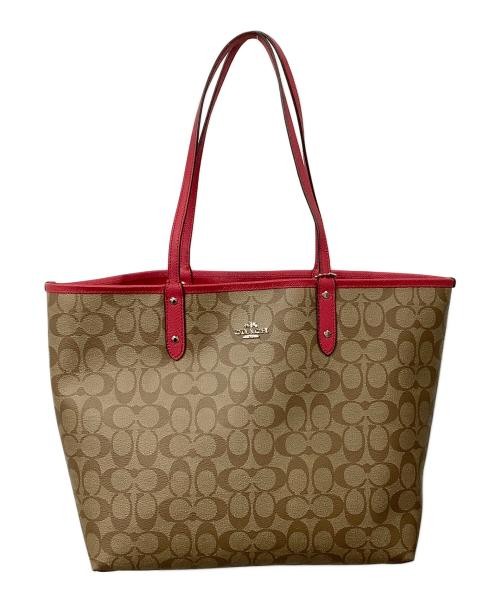 COACH Signature Large Tote Bag in Premium Leather