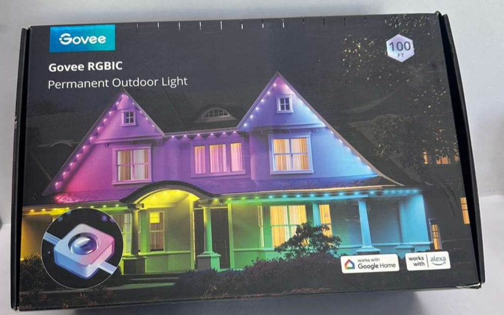 Govee Permanent Outdoor Lights, Smart RGBIC Outdoor Lights with 75 Scene Modes,