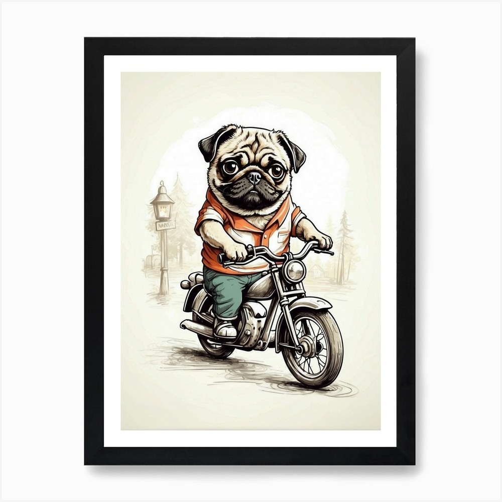 Dog 1 Art Print Framed Wall Art Poster Canvas Print Picture