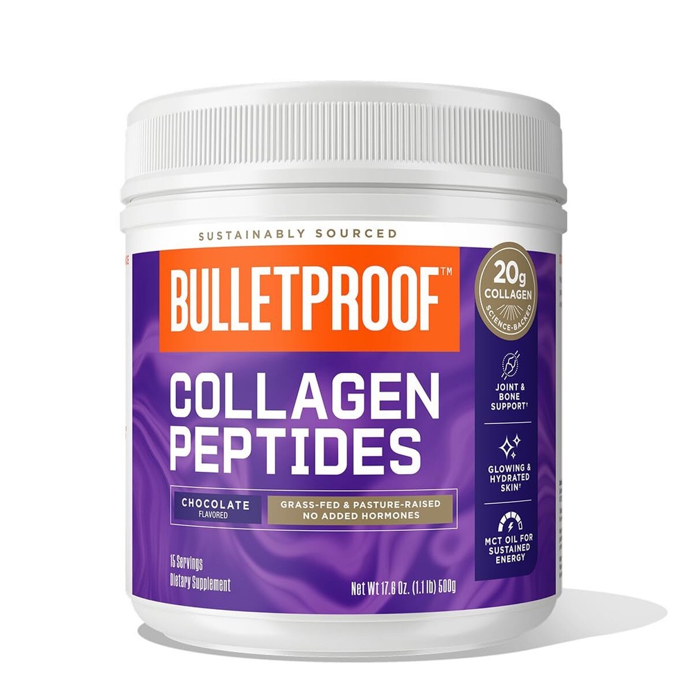 Chocolate Collagen Protein Powder with MCT Oil 19g Protein 17.6 Oz Collagen P...