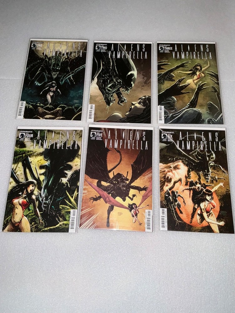Aliens Vampirella Comic Set 1 2 3 4 5 6 Lot 1-6 Complete Series Set vgc rare