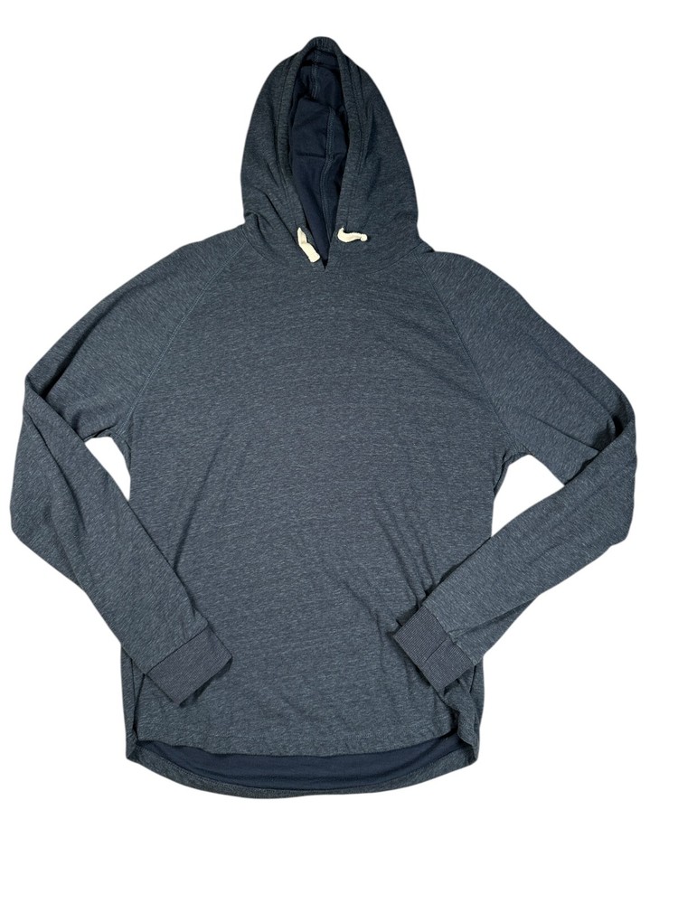 Marine Layer Hoodie Mens Small Blue Pullover Stretch Soft Sweater Outdoor