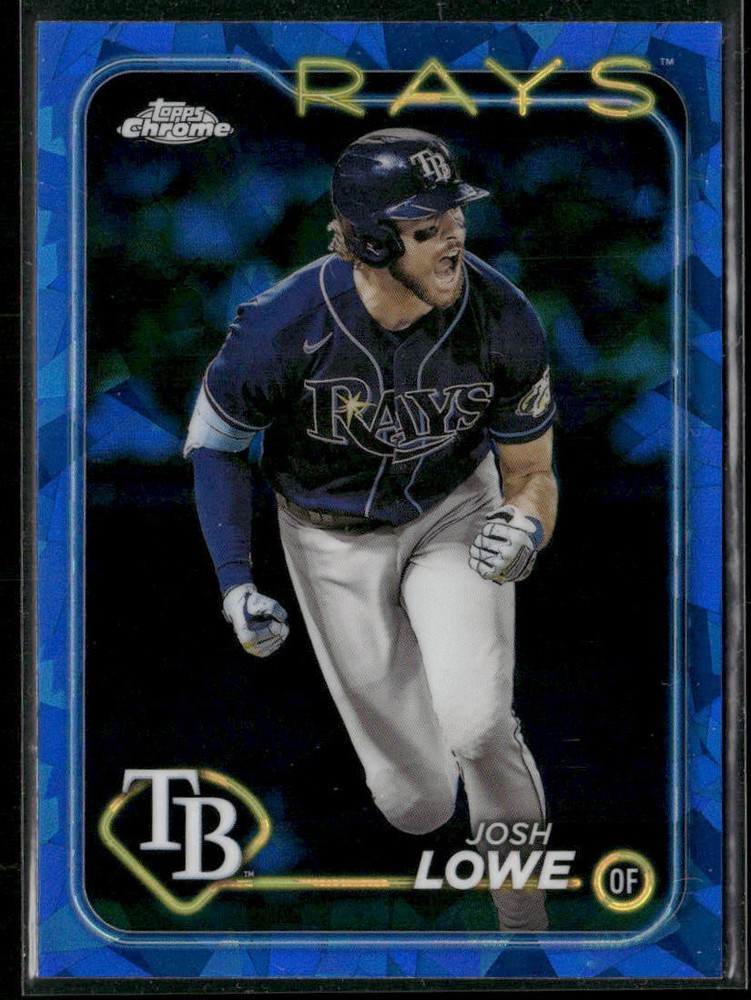 2024 Topps Chrome Sapphire Josh Lowe Tampa Bay Rays Baseball Card #253