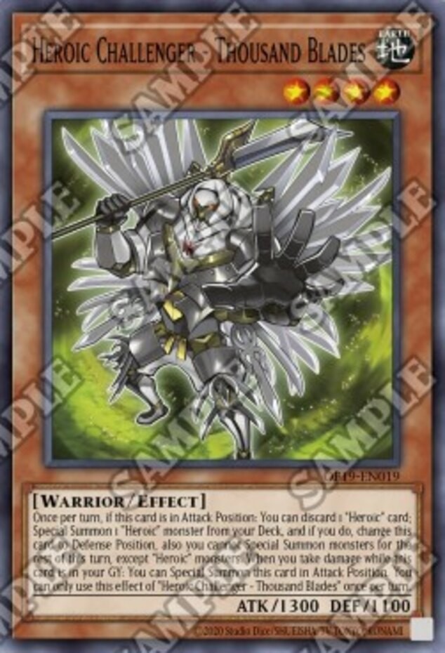 Heroic Challenger Thousand Blades OP19 Common Unlimited Lightly Played