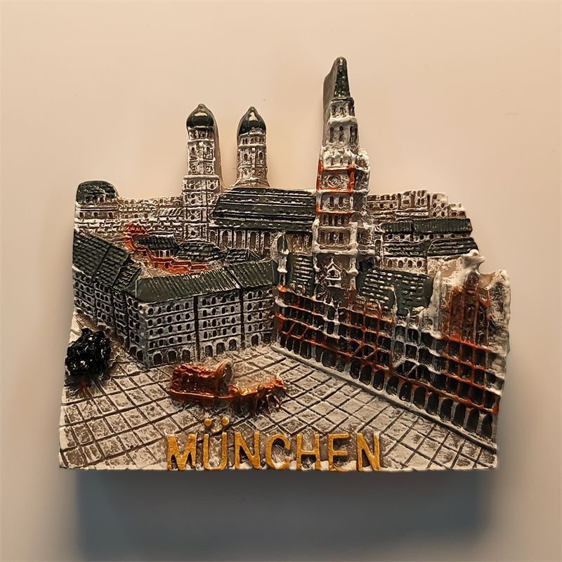 Munich Germany Fridge Magnet Resin Souvenir Home Decor Gift