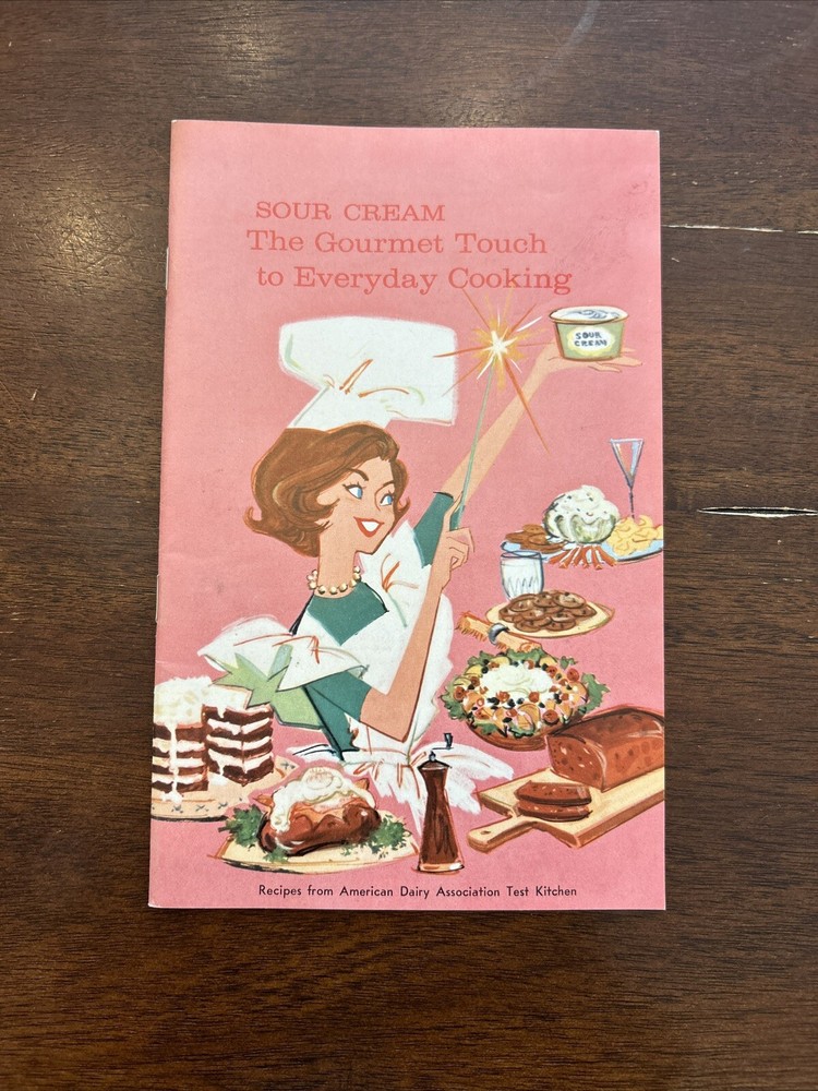 Vintage Sour Cream Recipe Book from American Dairy Association Test Kitchen