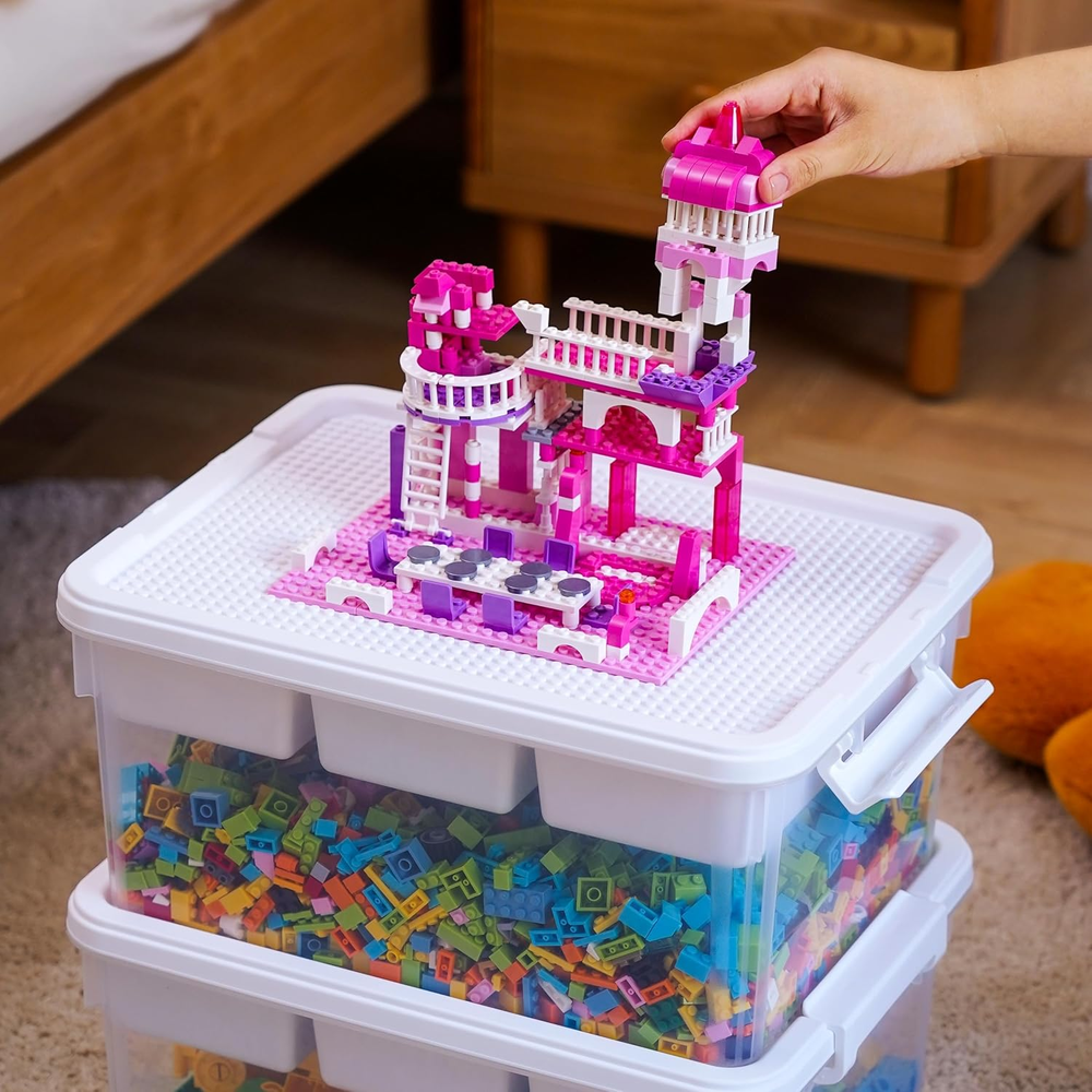 17QT Citylife Storage Box with Baseplate Lid & Removable Tray