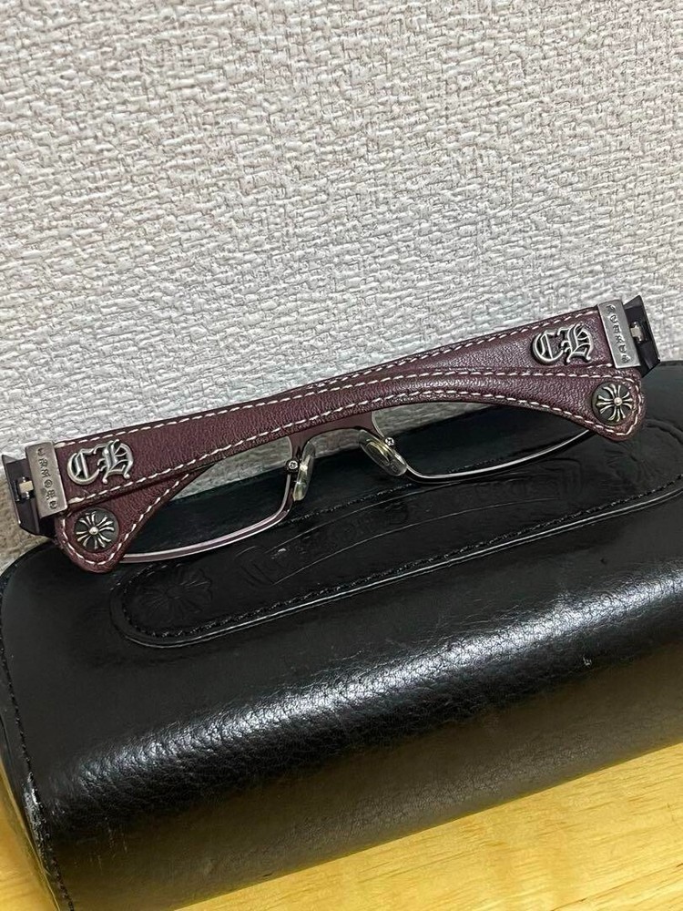 Chrome Hearts HOT TOOL Glasses Metallic Purple Brown