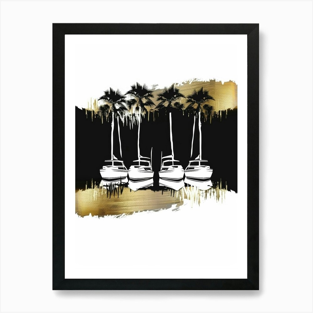 Palm Trees 49 Art Print Framed Wall Art Poster Canvas Print Picture