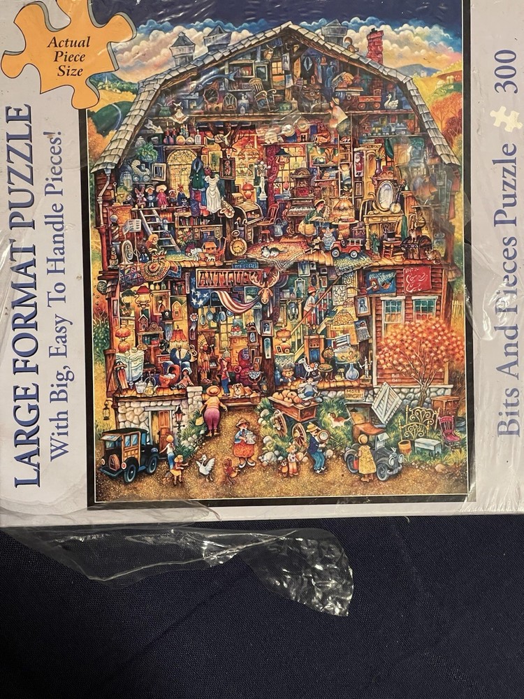 Bits And Pieces The Antique Barn Large Format 300 Pcs Puzzle Complete
